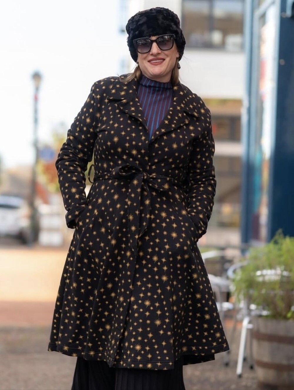 Effie's Heart Patrona Coat Twinkle Print-NWT